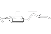 P4298 Zadní tlumič výfuku FENNO