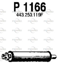 P1166 FENNO stredný tlmič výfuku P1166 FENNO