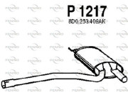 P1217 FENNO stredný tlmič výfuku P1217 FENNO