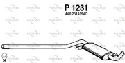 P1231 FENNO stredný tlmič výfuku P1231 FENNO