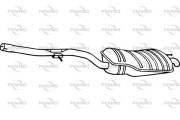 P1576 Zadní tlumič výfuku FENNO