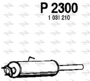 P2300 FENNO stredný tlmič výfuku P2300 FENNO