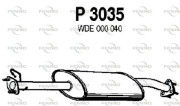P3035 FENNO stredný tlmič výfuku P3035 FENNO