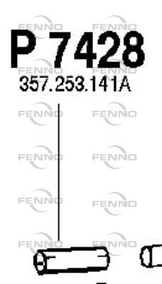 P7428 FENNO výfukové potrubie P7428 FENNO
