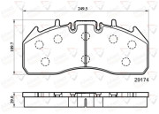 ACV078HD Sada brzdových destiček, kotoučová brzda COMLINE