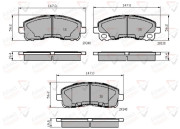 ADB02005 COMLINE sada brzdových platničiek kotúčovej brzdy ADB02005 COMLINE