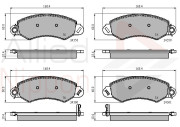 ADB31544 COMLINE sada brzdových platničiek kotúčovej brzdy ADB31544 COMLINE