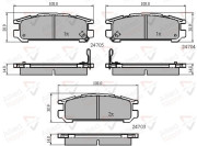 ADB3218 COMLINE sada brzdových platničiek kotúčovej brzdy ADB3218 COMLINE