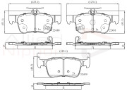 ADB32407 COMLINE sada brzdových platničiek kotúčovej brzdy ADB32407 COMLINE