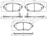 ADB32438 COMLINE sada brzdových platničiek kotúčovej brzdy ADB32438 COMLINE