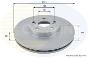 ADC01109V Brzdový kotouč COMLINE