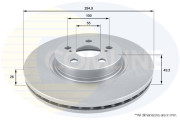 ADC01110V Brzdový kotouč COMLINE