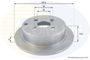 ADC01115 Brzdový kotouč COMLINE