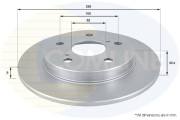 ADC01145 Brzdový kotouč COMLINE