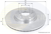 ADC01155V COMLINE brzdový kotúč ADC01155V COMLINE