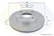 ADC0219V Brzdový kotouč COMLINE