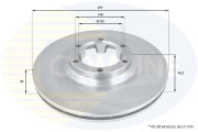 ADC0307V Brzdový kotouč COMLINE