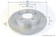 ADC0448 Brzdový kotouč COMLINE