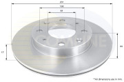 ADC0502V Brzdový kotouč COMLINE