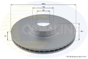 ADC0814V Brzdový kotouč COMLINE