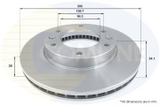 ADC1085V Brzdový kotouč COMLINE