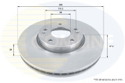 ADC1092V Brzdový kotouč COMLINE