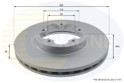 ADC1234V Brzdový kotouč COMLINE