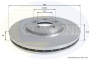 ADC1245V Brzdový kotouč COMLINE