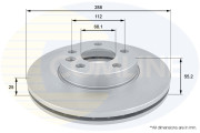 ADC1418V Brzdový kotouč COMLINE