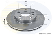 ADC1421V Brzdový kotouč COMLINE
