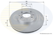 ADC1510V Brzdový kotouč COMLINE