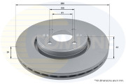 ADC1517V Brzdový kotouč COMLINE