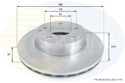ADC1656V Brzdový kotouč COMLINE