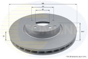 ADC1657V Brzdový kotouč COMLINE