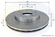 ADC1671V Brzdový kotouč COMLINE