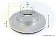 ADC2301V Brzdový kotouč COMLINE