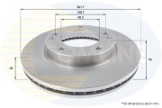 ADC2418V Brzdový kotouč COMLINE