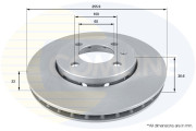ADC2600V Brzdový kotouč COMLINE