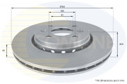 ADC2720V Brzdový kotouč COMLINE