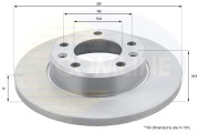 ADC2728 Brzdový kotouč COMLINE