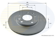 ADC2730V Brzdový kotouč COMLINE