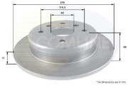 ADC2800 Brzdový kotouč COMLINE