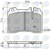 CBP01006 Sada brzdových destiček, kotoučová brzda Comline COMLINE