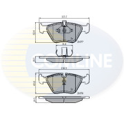 CBP01010 Sada brzdových destiček, kotoučová brzda Comline COMLINE