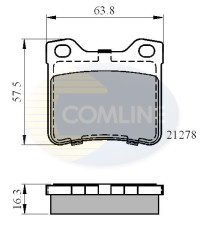 CBP01060 Sada brzdových destiček, kotoučová brzda Comline COMLINE