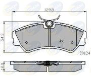 CBP01073 Sada brzdových destiček, kotoučová brzda Comline COMLINE