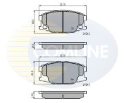 CBP01088 COMLINE sada brzdových platničiek kotúčovej brzdy CBP01088 COMLINE
