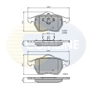 CBP01092 Sada brzdových destiček, kotoučová brzda Comline COMLINE