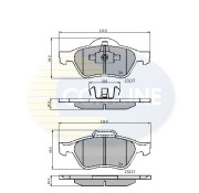 CBP01115 Sada brzdových destiček, kotoučová brzda Comline COMLINE