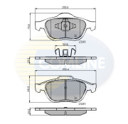 CBP01116 Sada brzdových destiček, kotoučová brzda Comline COMLINE